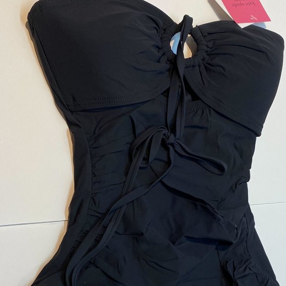 NWT Kate Spade Black Halterneck One Piece - Picture 4 of 6